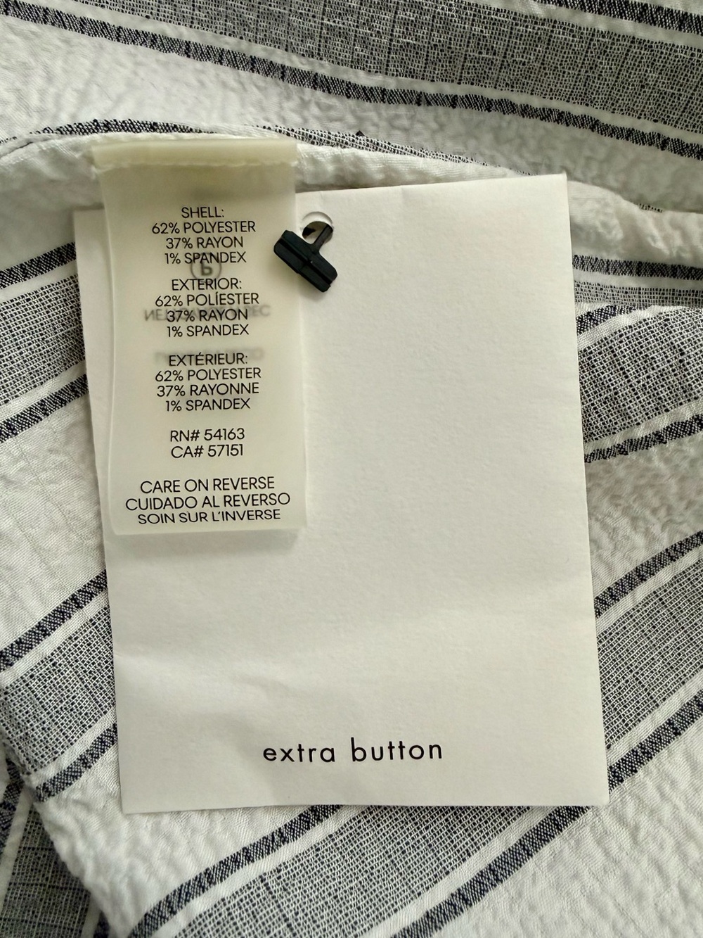 Calvin Klein Gauze Striped Maxi Shirtdress 18W - Picture 11 of 11